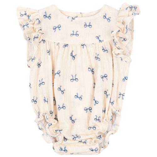 Konges Sløjd GOTS Coco Romper Bow Bleu |  | 12 months