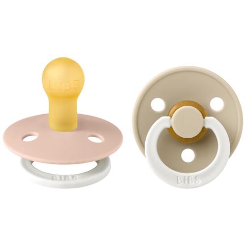 BIBS 2-Pack BIBS Colour Sut Af Latex Blush Glow / Vanilla Glow | Lyserød | 0+ months