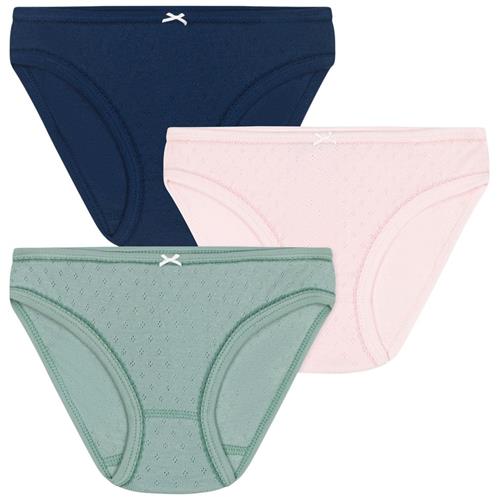 Petit Bateau 3-pak Pointelle-trusser Fleur | Lyserød | 2 years