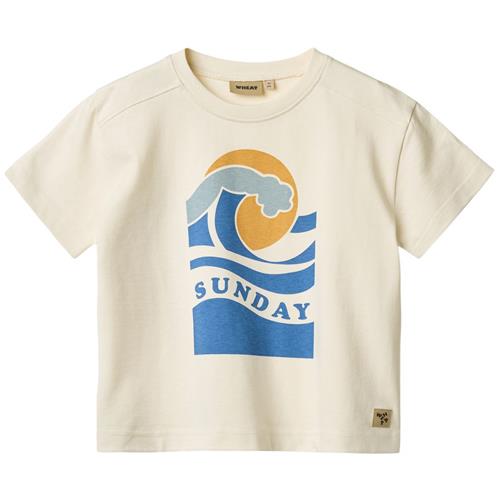 Wheat GOTS Stormy T-shirt Ivory | Beige | 128 cm