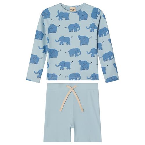 Kuling Rhodes UV-sæt Sky Blue Elephant | Blå | 122/128 cm