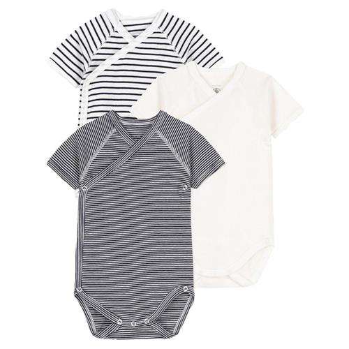 Petit Bateau 3-pak Babybody Cremefarvet |  | 12 months