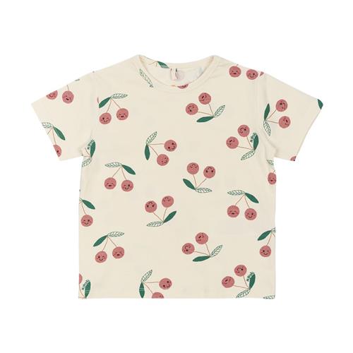 The New Siblings GOTS Olivia Tee White Swan Aop | Hvid | 110 cm