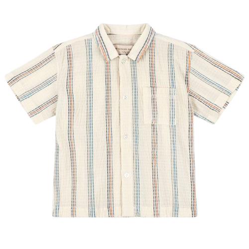 Konges Sløjd GOTS Vincent Kortærmet Skjorte Antique White 18 months  Creme  18 måneder  mand