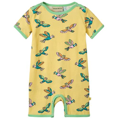 Småfolk Parrots Onesie Custard | Gul | 80 cm