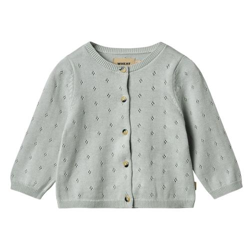Wheat Maia Strikket Cardigan Soft Blue | Blå | 80 cm