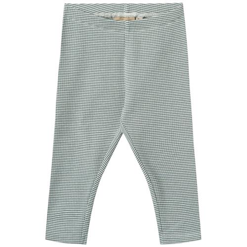 Wheat GOTS Jules Leggings I Jersey Stormy Sea Stripe | Grønn | 80 cm