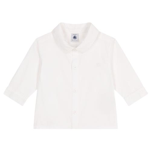 Petit Bateau Plain Bomuldsskjorte Ecume | Hvid | 24 months