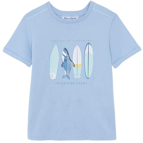 Tartine et Chocolat T-shirt Bleu Lavé | Blå | 10 years