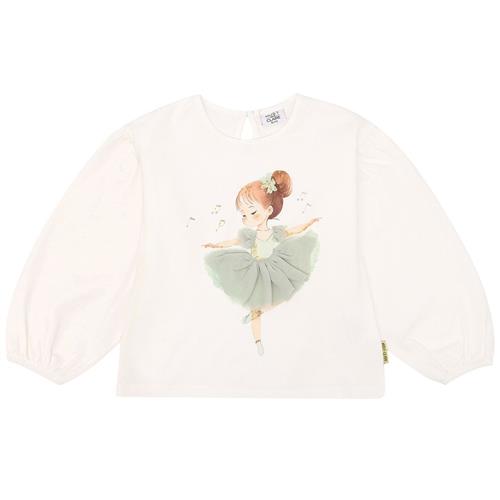 Hust&Claire Alma Langærmet T-shirt Ivory | Hvid | 122 cm