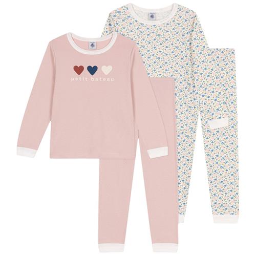 Petit Bateau 2-pak Pyjamas Marshmallow Saline | Hvid | 8 years