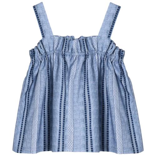 Fliink Amie Top Med Flæser Navy | Blå | 4 years