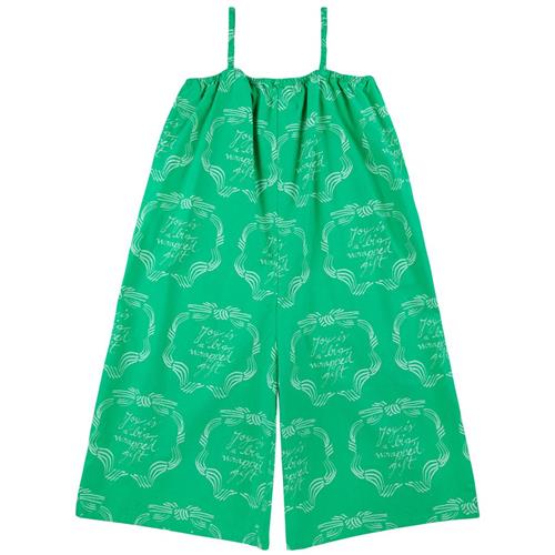 Bobo Choses Ribbon Gift All Over Vævede Dungarees Green | Grønn | 2-3 years