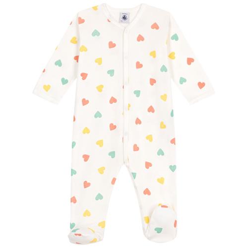 Petit Bateau Bomuld Onesie Marshmallow Multicolor | Hvid | 1 months