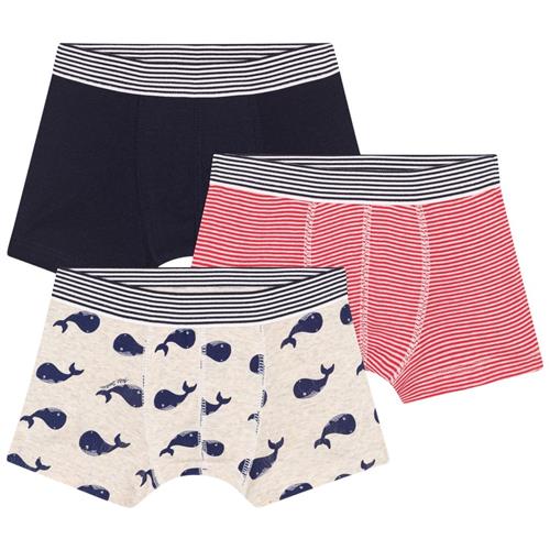 Petit Bateau Whale 3-pak Boxershorts Montelimar Marshmallow | Beige | 5 years