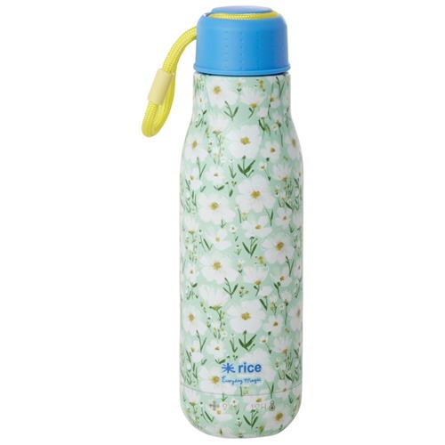 RICE 500 Ml Drikkeflaske I Rustfrit Stål Summer Bloom Print | Grønn | 0
