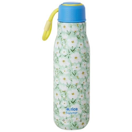RICE A/S 500 Ml Drikkeflaske I Rustfrit Stål Summer Bloom Print One Size    One Size  Unisex