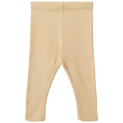 Wheat Maddy Ribbede Leggings Macadamia | Beige | 68 cm