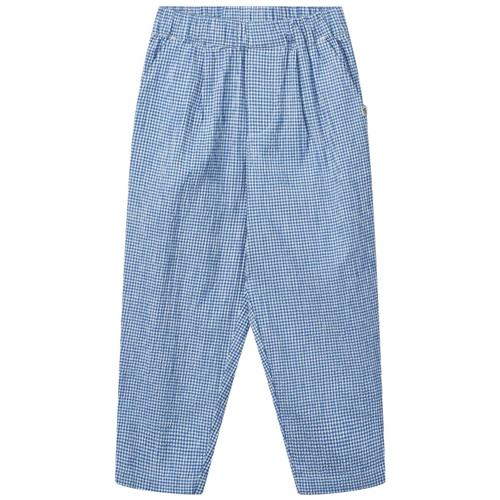Liewood GOTS Borris Bukser Check Riverside Crisp White | Blå | 110 cm
