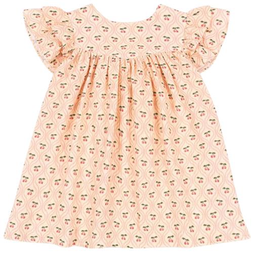 Konges Sløjd GOTS Coco Kjole Cherry Pink Motif | Lyserød | 2 years