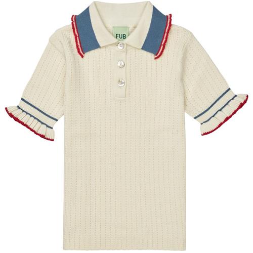 FUB Poloshirt Med Flæser Ecru |  | 120 cm