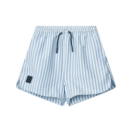 Liewood Aiden Board Shorts Stripe Riverside Creme De La Creme | Blå | 116 cm