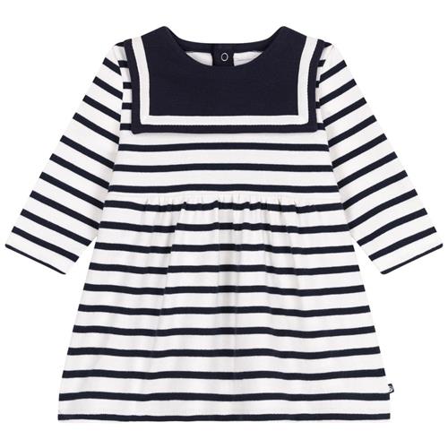Petit Bateau Iconic Bretonstribet Kjole Blanc Bleu | Hvid | 36 months