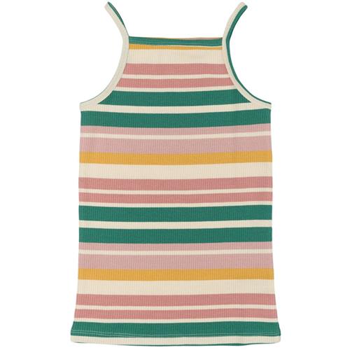 The New GOTS Ohara Ribbet Top Multi Striped | Grønn | 11-12 years