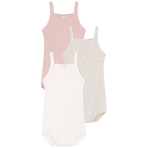Petit Bateau 3-pak Ærmeløse Baby-bodyer Montelimar Chine | Lyserød | 6 months