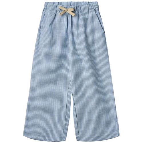 Wheat GOTS Sasha Bukser Blue Stripe | Blå | 140 cm