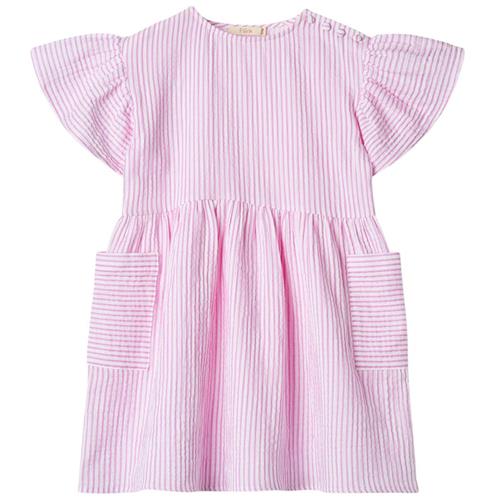 Fliink Ciao Kjole Cloud Dancer Pink Stripe | Lyserød | 18 months