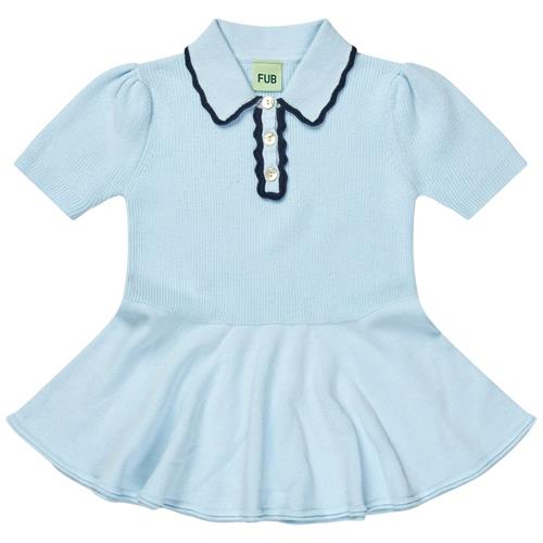 FUB Strikket Bluse Light Blue | Blå | 140 cm