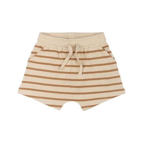 The New Siblings GOTS Nat Uni Shorts Indian Tan Striped | Brun | 104 cm