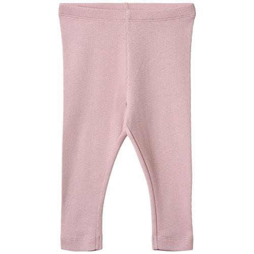 Wheat Maddy Ribbede Leggings Lavender Mist | Lilla | 62 cm