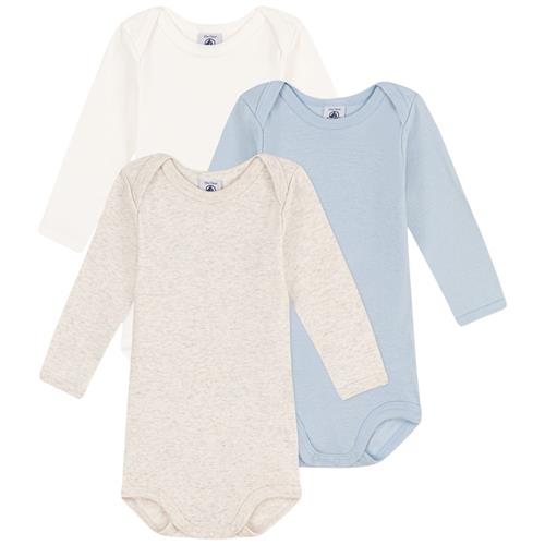 Petit Bateau 3-pak Baby-bodyer Montelimar Chine | Beige | 18 months