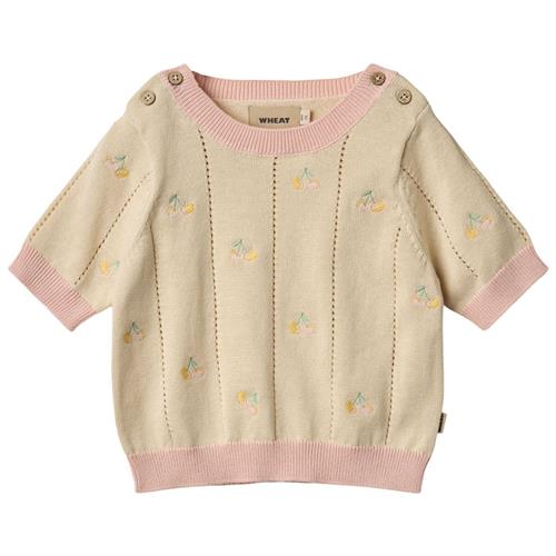 Wheat GOTS Malvina Strikket Top Sandshell | Beige | 92 cm