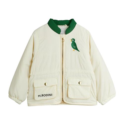 Mini Rodini GOTS Bird Let Vatteret Jakke Offwhite | Hvid | 128/134 cm
