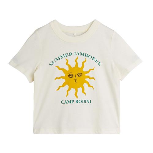 Mini Rodini GOTS Sun Sp Kortærmet T-shirt Offwhite | Hvid | 128/134 cm