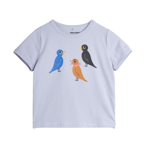 Mini Rodini GOTS Birds Sp Kortærmet T-shirt Purple | Lilla | 80/86 cm