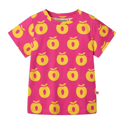 Småfolk Apples T-shirt Pink Fandango | Lyserød | 1-2 years