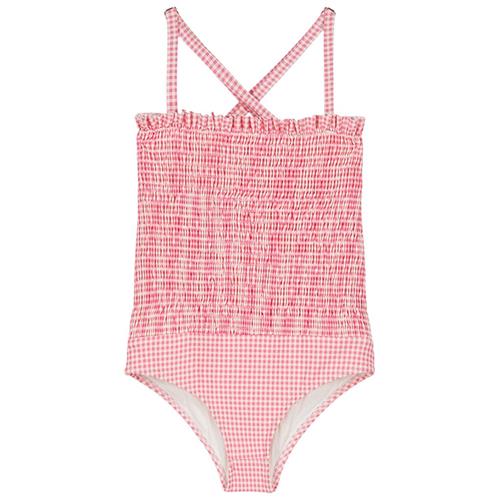 Louise Misha Brigit Badedragt Pink Fragola Vichy | Lyserød | 24 months