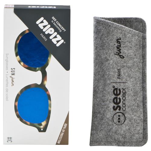 IZIPIZI SUN Junior #C Mirror Sunglasses Tortoise | Blå | 0