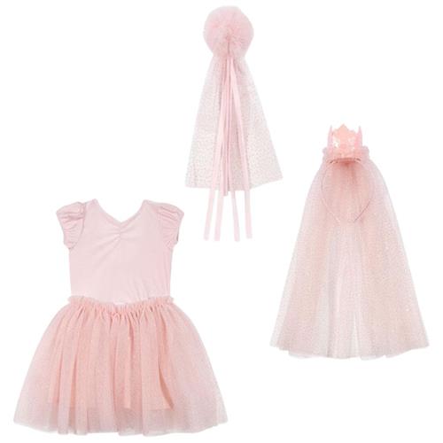 Konges Sløjd Prinsesse Krone-kostume Cloud Pink | Lyserød | 5-6 years