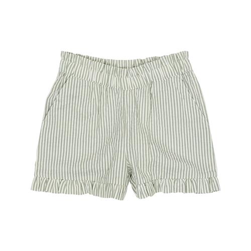 Copenhagen Colors Seersucker-shorts Green Cream Stripe | Grønn | 80 cm