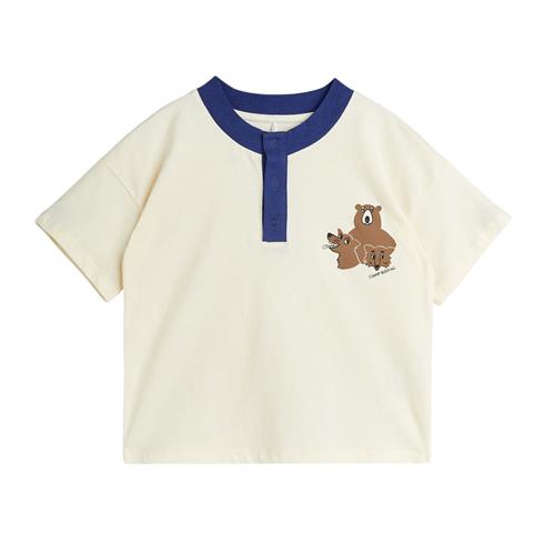 Mini Rodini GOTS Camp Rodini Sp Grandpa Tee Offwhite | Hvid | 80/86 cm