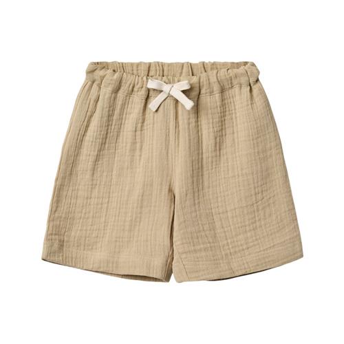 Wheat GOTS Atlasz Kortærmet Skjorte Soft Sand | Beige | 128 cm