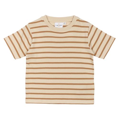 The New Siblings GOTS Nat Uni Tee Indian Tan Striped | Brun | 92 cm