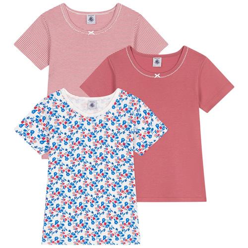 Petit Bateau 3-pak Bomulds-T-shirts Rosewood Marshmallow | Hvid | 10 years