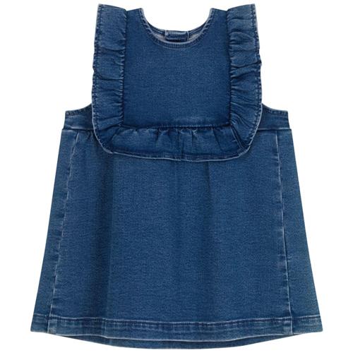 Petit Bateau Denim-kjole Bleu Delave | Blå | 36 months