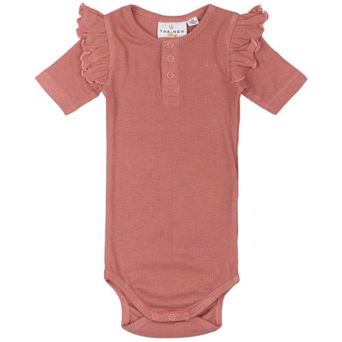 The New Siblings Oriel Ribbet Baby Body Old Rose | Lyserød | 68 cm